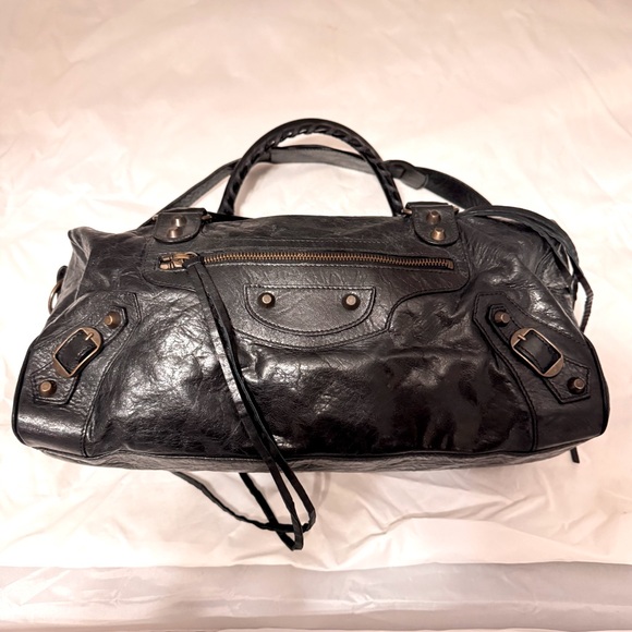 BALENCIAGA Classic City Bag Motocross Classic Twiggy Style in Black - Picture 1 of 17